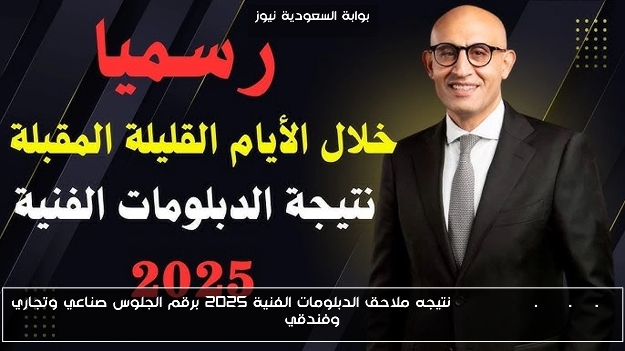 nategafany.emis.gov.eg نتيجه ملاحق الدبلومات الفنية 2025 برقم الجلوس صناعي وتجاري وفندقي