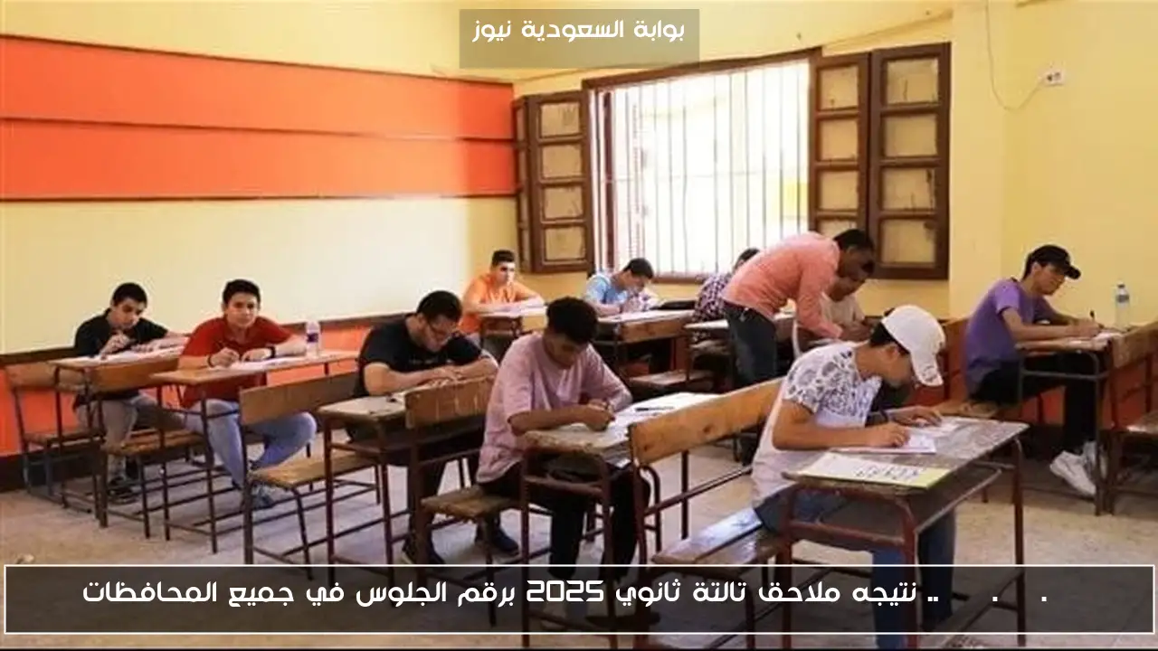 moe.gov.eg .. نتيجه ملاحق تالتة ثانوي 2025 برقم الجلوس في جميع المحافظات