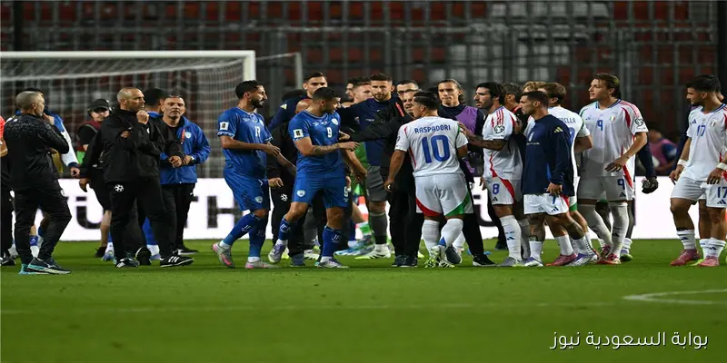 إسرائيل ترد على مشاجرة مباراة إيطاليا في تصفيات كأس العالم: شتمونا وأهانونا