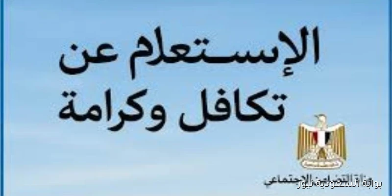 التضامـن الاجتماعي يُعلن رابط الاستعلام عن تكافل وكرامة 2025 بالرقم القومي