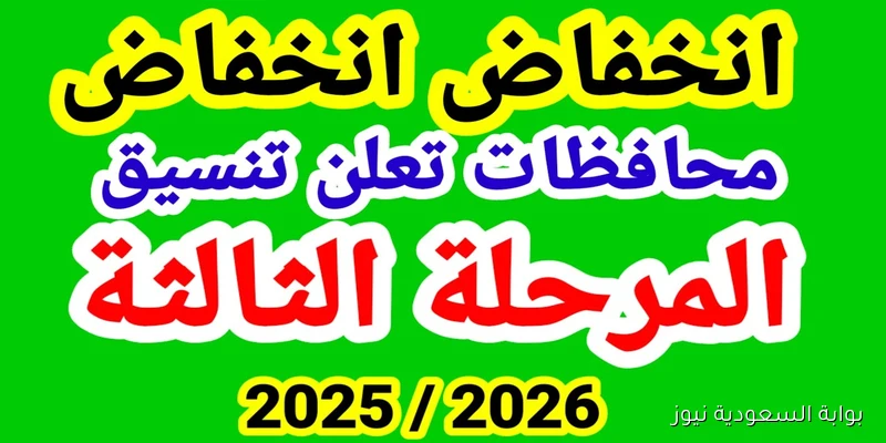 “تم الاعتماد رسمياً” تنسيق المرحلة الثالثة للصف الأول الثانوي 2026 محافظة الإسكندرية 4 إدارات تعليمية