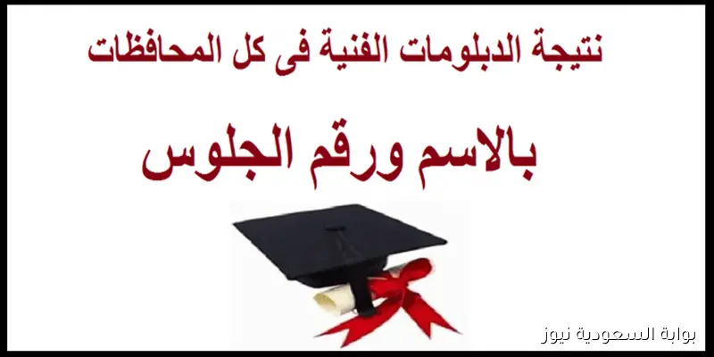 عاجل.. لينك نتيجة الدبلومات الفنية 2025 الدور الثاني اليوم السابع عبر الموقع الرسمي لوزارة التربية والتعليم nategafany.emis.gov.eg