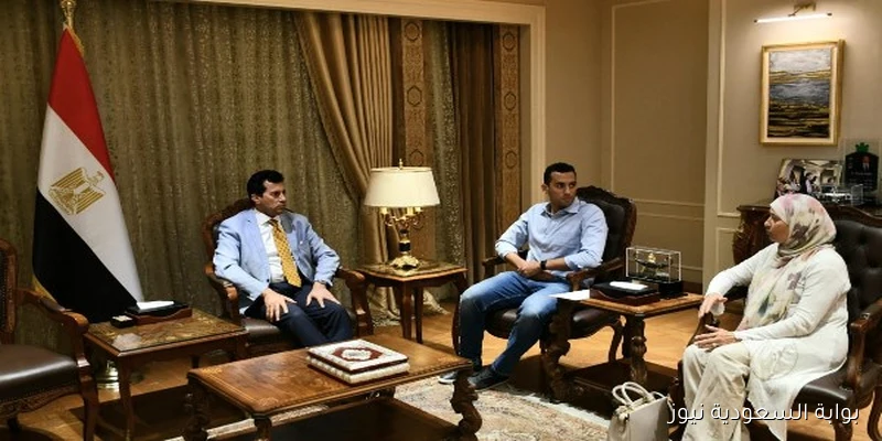 وزير الرياضة يلتقي البطل الأولمبي أحمد الجندي لمتابعة استعدادات أبطالنا للأولمبياد