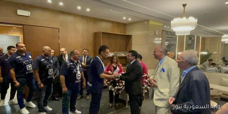 استقبال وزير الشباب والرياضة لبعثة منتخب ناشئي اليد بعد تحقيق المركز الثاني في البطولة العالمية بالمغرب